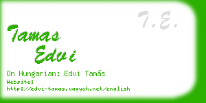 tamas edvi business card